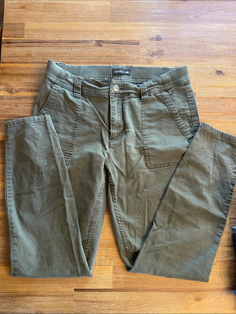 Toad&Co Olive Green Earthwork Ankle Pants